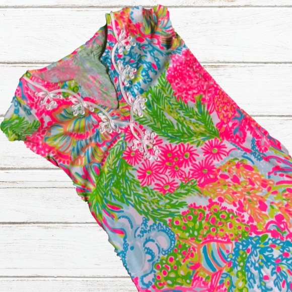 Lilly Pulitzer "Brewster" Pink Tee-Shirt Dress - Picture 2 of 8